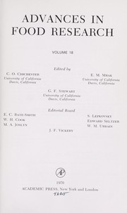Cover of Advances in food research by C. O. Chichester