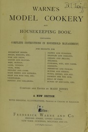 Cover of Warne's model cookery and housekeeping book by Mary Jewry