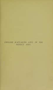 Cover of English Wayfaring Life in the Middle Ages by J. J. Jusserand