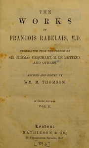 Cover of The works of Fran©ʹois Rabelais by Fran©ʹois Rabelais