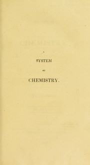 Cover of A system of chemistry by J. Murray