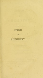 Cover of A system of chemistry by J. Murray