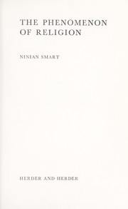 Front cover of The phenomenon of religion by Ninian Smart