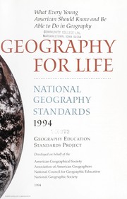 Front cover of Geography for life by Richard Boehm