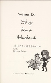 Front cover of How to shop for a husband by Janice Lieberman