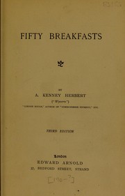Cover of Fifty breakfasts by A. R. Kenney-Herbert