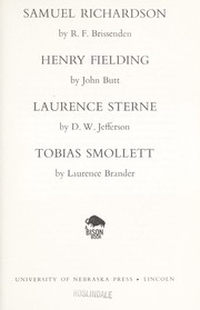 Front cover of Samuel Richardson by R. F. Brissenden