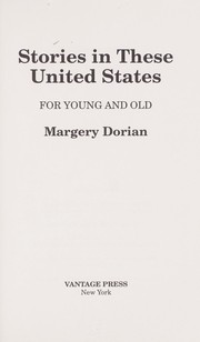 Front cover of Stories in these United States by Margery Dorian