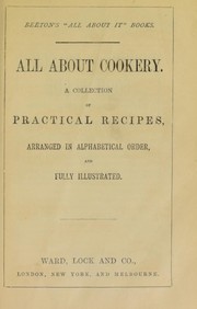 Cover of All about cookery by Unknown