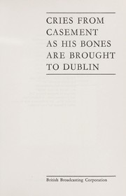 Cover of Cries from Casement as his bones are brought to Dublin by David Rudkin