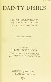 Cover of Dainty dishes by St. Clair, Harriet Elizabeth Lady