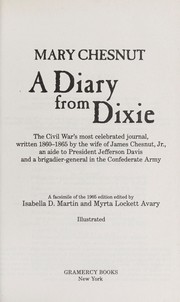 Cover of Diary from Dixie by Mary B. Chesnut