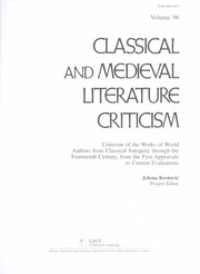 Cover of Classical and medieval literature criticism by Unknown