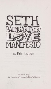Cover of Seth Baumgartner's love manifesto by Eric Luper