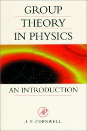 Front cover of Group Theory in Physics, Volume 1 by John F. Cornwell