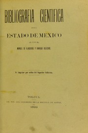 Front cover of Bibliografía científica del estado de México by Manuel de Olaguíbel