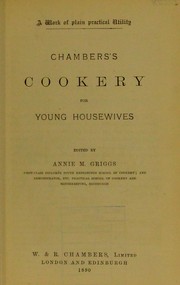 Front cover of Chambers's cookery for young housewives by Annie M. Griggs