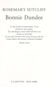 Front cover of Bonnie Dundee by Rosemary Sutcliff
