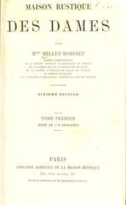 Front cover of Maison rustique des dames by Cora Millet-Robinet