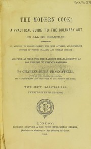 Cover of A plain cookery book for the working classes by Charles Elmé Francatelli