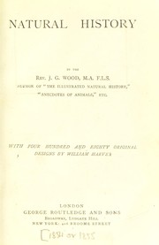 Front cover of Natural history by John George Wood