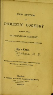 Cover of A new system of domestic cookery by Maria Eliza Ketelby Rundell
