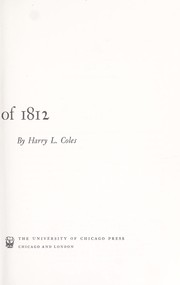 Front cover of The war of 1812 by Harry L. Coles