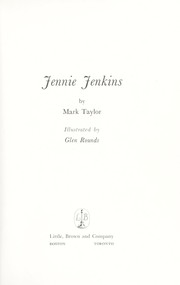 Cover of Jennie Jenkins by John M. Feierabend
