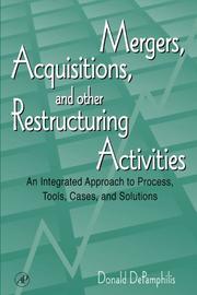 Front cover of Mergers, Acquisitions, and Other Restructuring Activities by Donald DePamphilis