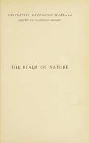 Cover of The realm of nature by Hugh Robert Mill
