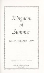 Front cover of Kingdom of Summer by Gillian Bradshaw