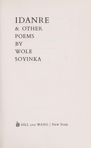 Cover of Idanre by Wole Soyinka