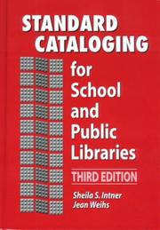 Front cover of Standard cataloging for school and public libraries by Sheila S. Intner
