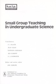 Front cover of Small group teaching in undergraduate science by Paul Joseph Black