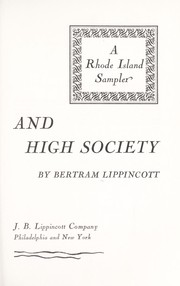 Front cover of Indians, privateers, and high society by Bertram Lippincott