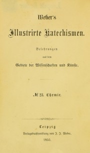 Front cover of Katechismus der Chemie by Hirzel, Heinrich