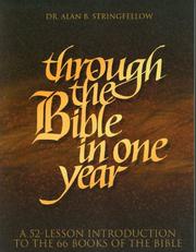 Cover of Through the Bible in One Year by Alan B. Stringfellow