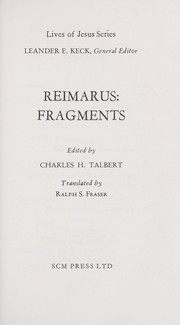Cover of Fragments by Hermann Samuel Reimarus