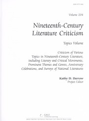 Cover of Nineteenth-century literature criticism by Kathy D. Darrow