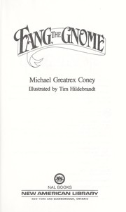 Front cover of Fang, the gnome by Michael G. Coney