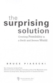 Cover of The surprising solution by Bruce Piasecki
