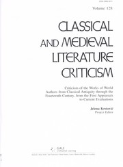 Cover of Classical and medieval literature criticism by Jelena O. Krstovic