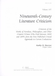 Front cover of Nineteenth-century literature criticism by Unknown