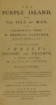Front cover of The purple island by Phineas Fletcher