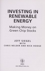 Front cover of Investing in renewable energy by Jeffrey Siegel