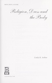 Front cover of Religion, dress and the body by Linda B. Arthur