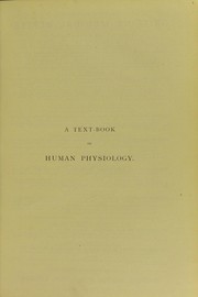 Front cover of A textbook of human physiology by Leonard Landois