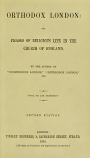 Front cover of Orthodox London by Charles Maurice Davies