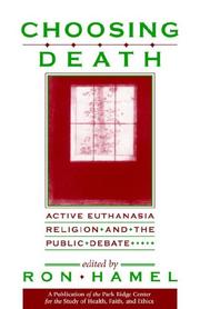 Cover of Choosing death by Ronald P. Hamel
