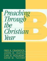 Front cover of Preaching Through the Christian Year: Year B by Fred B. Craddock